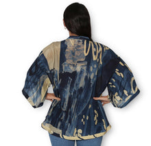 Load image into Gallery viewer, SILK Evening in Portugal Kimono OSFM