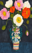 Load image into Gallery viewer, SILK Iceland Poppies Scarf 200x70