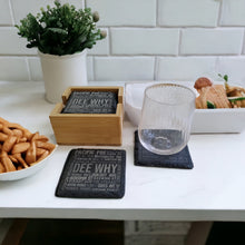 Load image into Gallery viewer, TAHEI Slate Coasters - Streets of DEE WHY