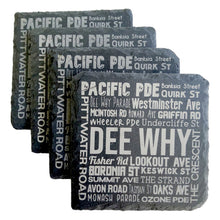 Load image into Gallery viewer, TAHEI Slate Coasters - Streets of DEE WHY