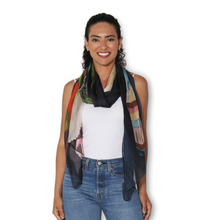 Load image into Gallery viewer, SILK Iceland Poppies Scarf 200x70