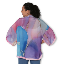 Load image into Gallery viewer, SILK Golden Petals Kimono
