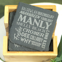 Load image into Gallery viewer, TAHEI Slate Coasters - Northern Beaches