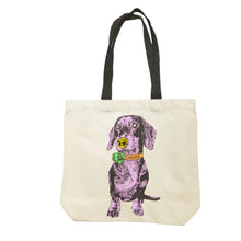 Load image into Gallery viewer, Mutts of Manly Tote Purple Carmine