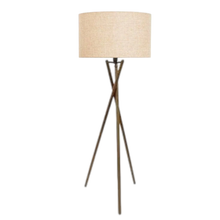Load image into Gallery viewer, Fairbank Tripod Floor Lamp Walnut/Neutral
