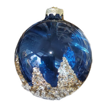 Load image into Gallery viewer, 8cm Marine Bauble Blue Whi
