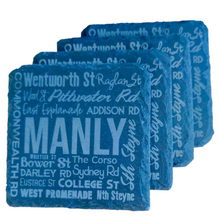 Load image into Gallery viewer, TAHEI Slate Coasters - Streets of Manly
