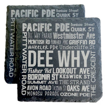 Load image into Gallery viewer, TAHEI Slate Coasters - Streets of DEE WHY
