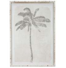 Load image into Gallery viewer, Whitewash Palm Glass Print 70x100
