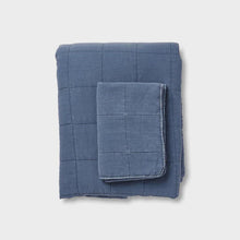 Load image into Gallery viewer, Bailey Quilted Coverlet Set K/Q Denim
